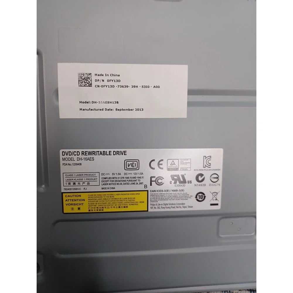 Dell OptiPlex 790 990 3010 3020 7010 7020 9010 9020 MT DVD±RW Drive DH-16ACSH